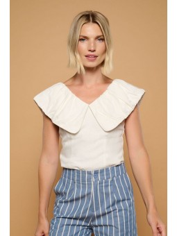 TOP MINUETO CUELLO EN V...