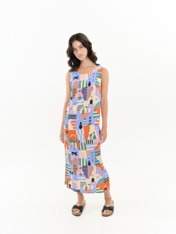 VESTIDO  BÉHULAH LARGO SIN...