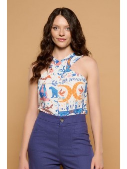 TOP MINUETO C/HULTER CRUZADO