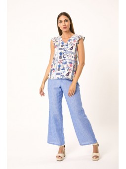 TOP LYLU ESTAMPADO MANGA...