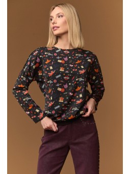 TOP M/L MINUETO ESTAMPADO...
