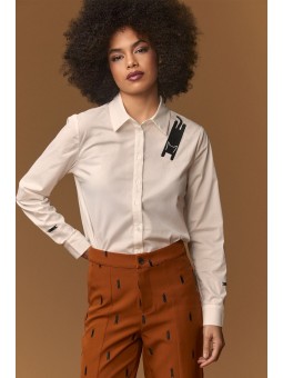 CAMISA M/L BORDADO BLACK...